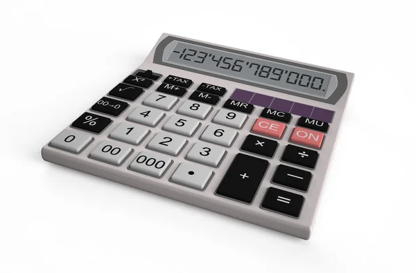 Electronic white  calculator — Stock Photo, Image