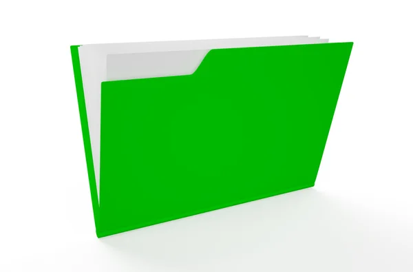 Zelená složka — Stock fotografie