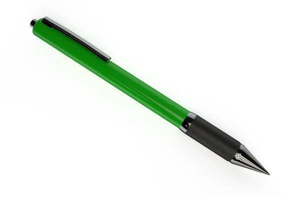 Grön kulspetspenna — Stockfoto