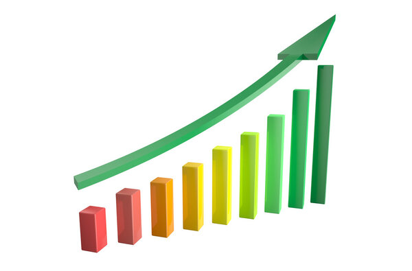график роста со стрелкой
