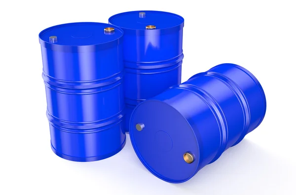 Barrels blue — Stock Photo, Image