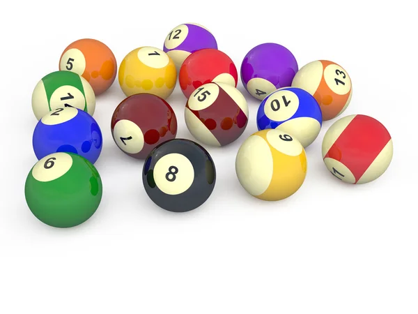 Billiard balls — Stock Photo, Image