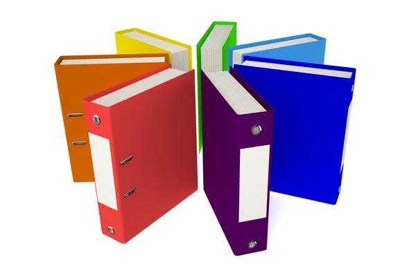 Foldere cerc colorat — Fotografie, imagine de stoc