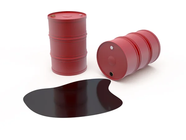 Red barrels — Stock Photo, Image
