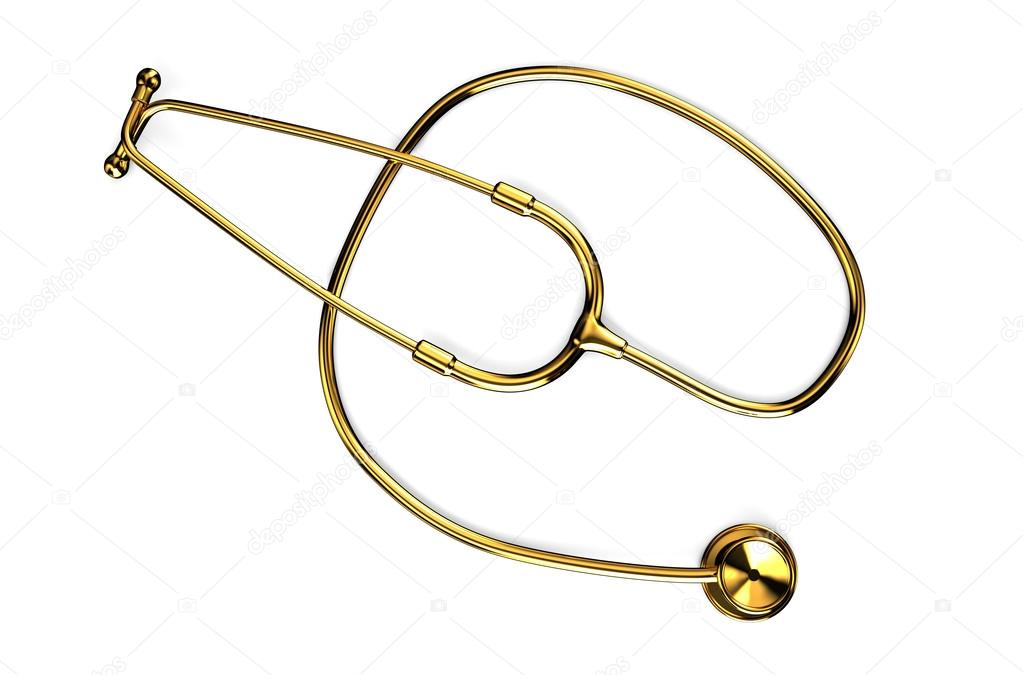 Golden stethoscope 