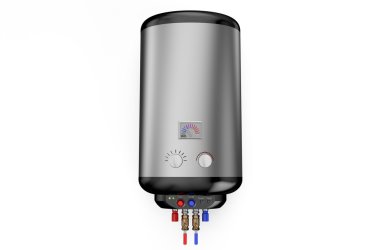 Electric silver boiler, water heater 1 clipart