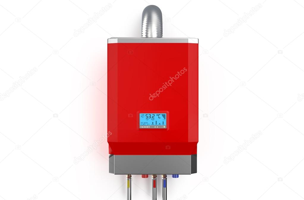 Red home gas-fired boiler,  water heater