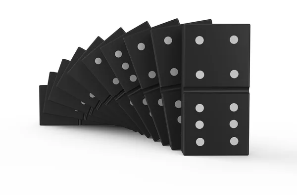 Domino-effect — Stockfoto