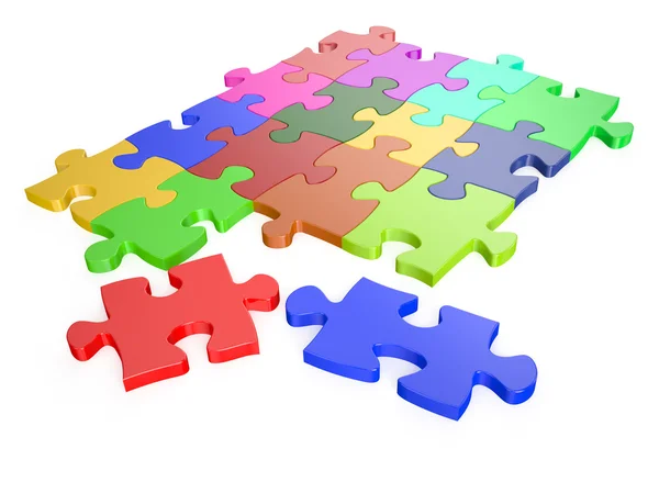 Color puzzles — Stock Photo, Image