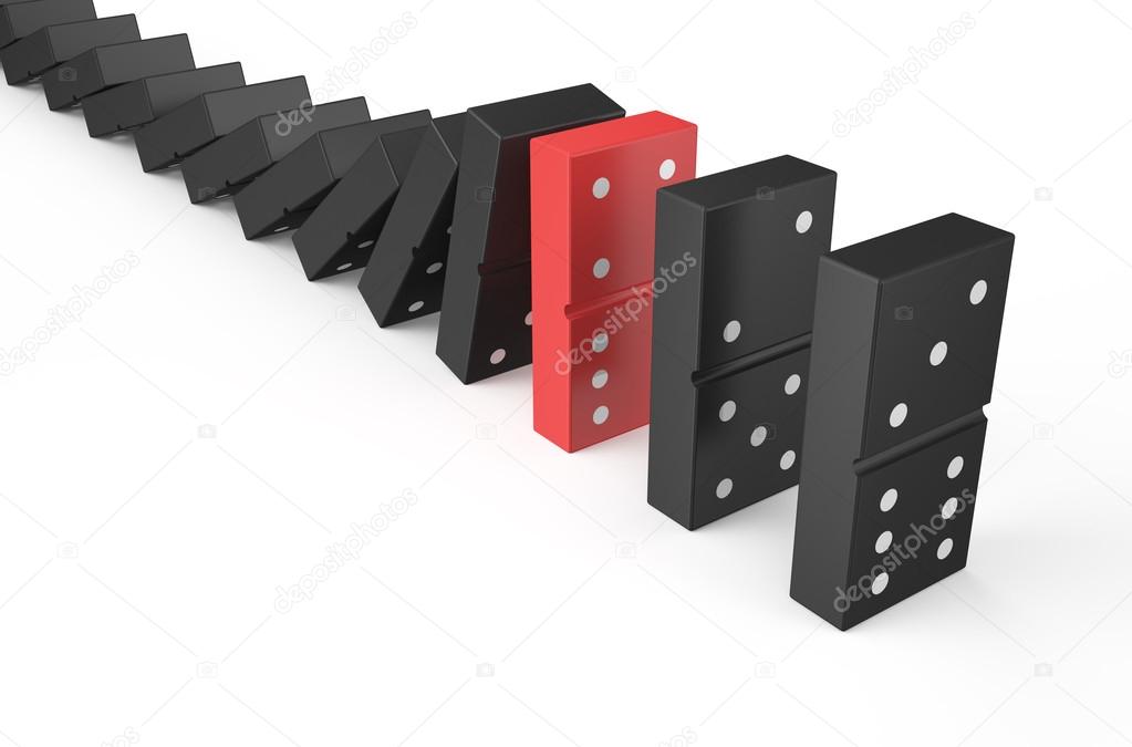 domino, teamwork concept