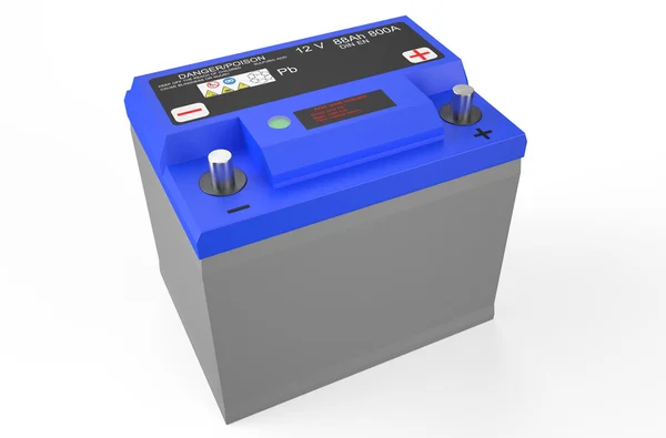 Blue battery car — Stock Photo, Image