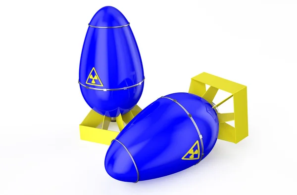 Атомно-голубые бомбы — стоковое фото