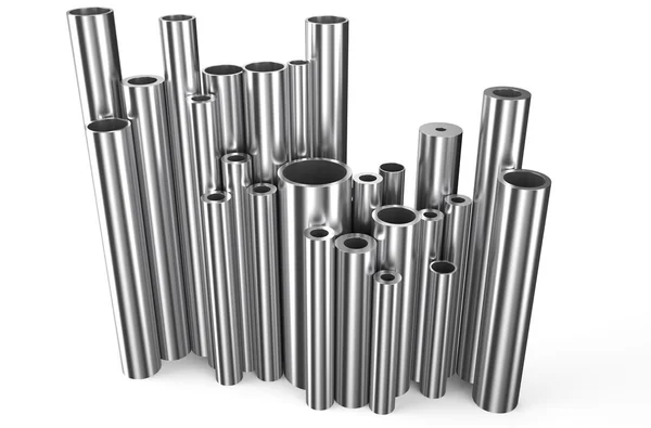 Rolled metal, pipes — Stock Photo, Image