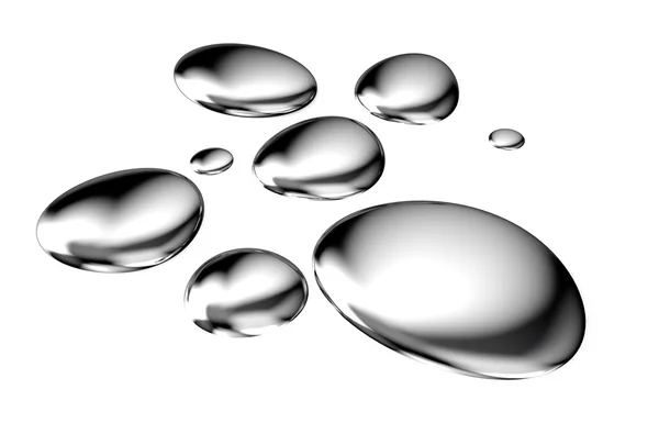 Mercury drops — Stockfoto