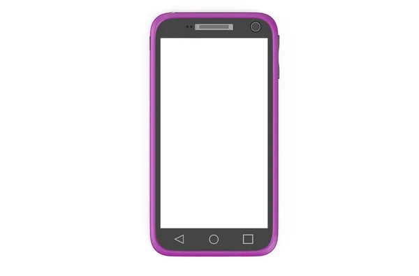 Purple smartphone — Stock Photo, Image