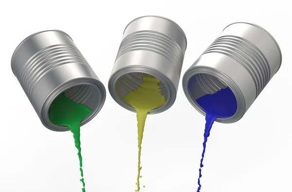 Spilled paints — Stock Photo, Image