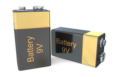 9V batteries clipart
