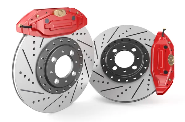 Car discs brake and caliper — Stock Photo, Image