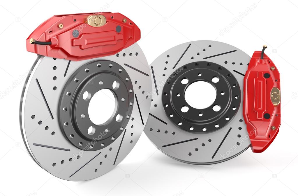 Car discs brake and caliper