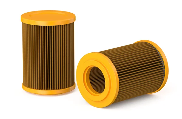 Orange car air filter — Stock Photo, Image