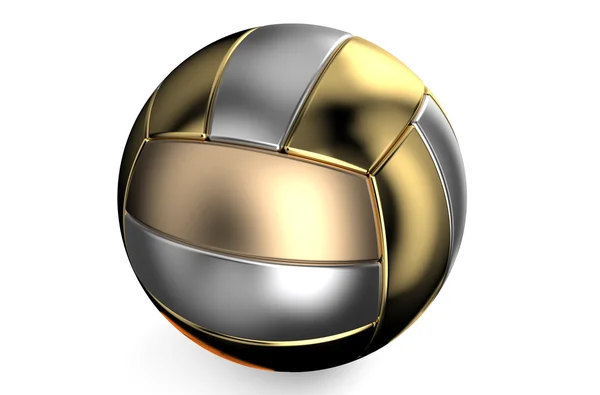 Arany és ezüst röplabda labda — Stock Fotó