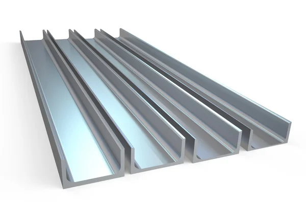 Steel channels — Stock Photo, Image