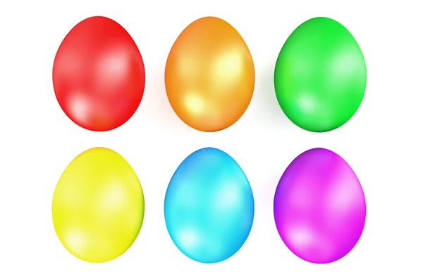 Multi-színes Húsvét ikra-ban sor — Stock Fotó