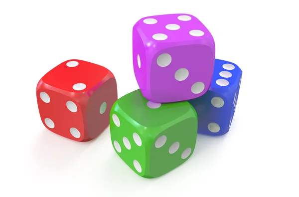 Dices coloreados —  Fotos de Stock