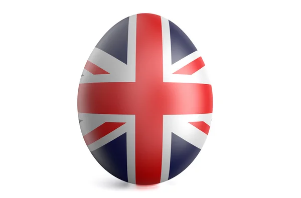 Húsvéti tojás, a Nagy-Britannia zászlaja — Stock Fotó