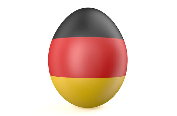 Easter egg with the flag of the Germany — Stock Photo, Image