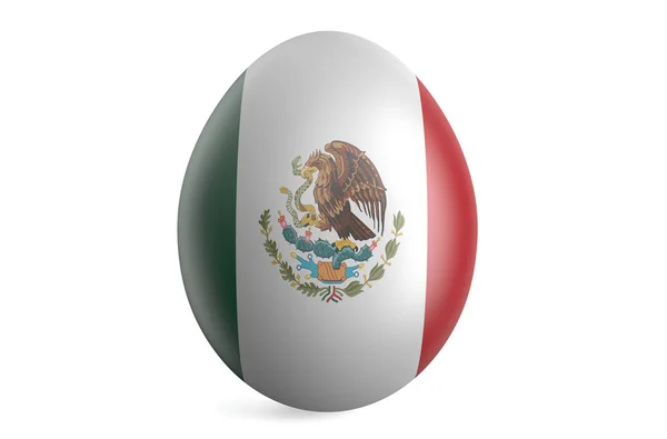 이스터에 그는 멕시코의 국기와 함께 — 스톡 사진