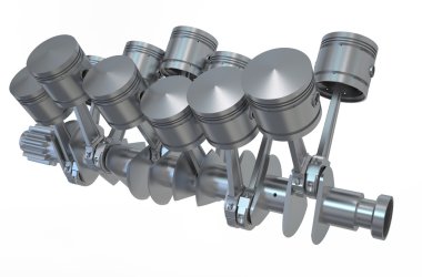 V12 motor pistonları