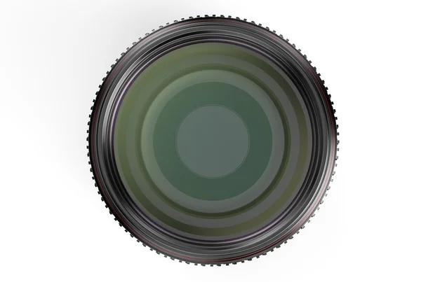 Photography camera lens, front view — Stock Photo, Image