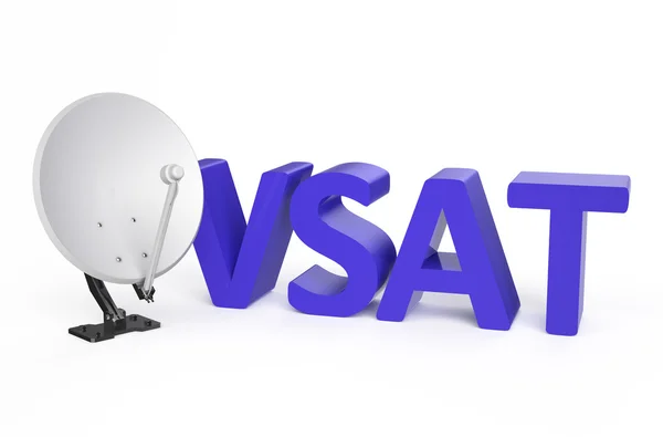 Concepto de servicio de terminal de abertura muy pequeña (VSAT) — Foto de Stock