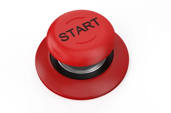 Red start button — Stock Photo, Image