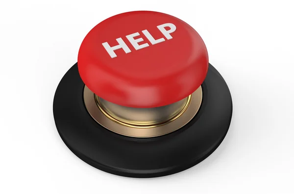 Red help button — Stock Photo, Image