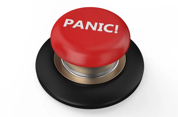 Red panic button — Stock Photo, Image