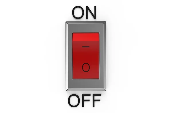 Interruptor vermelho — Fotografia de Stock