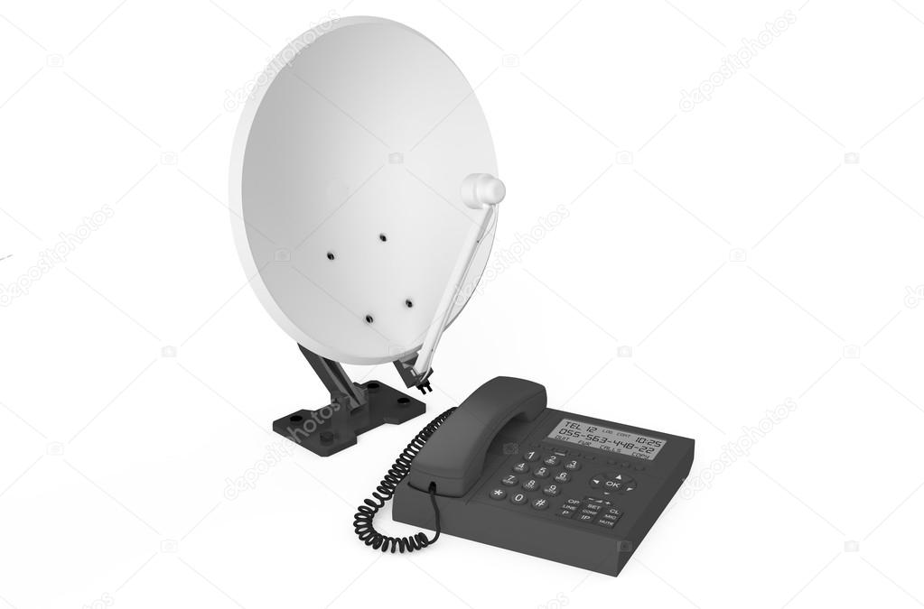 satellite communication concept