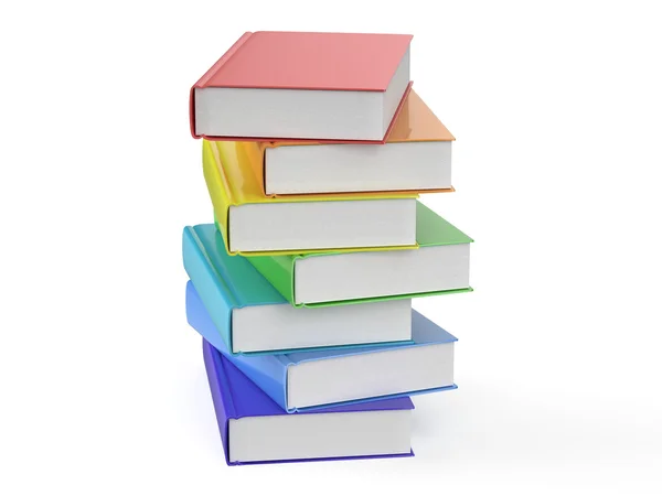 Heap of multicolored books — Stock Photo, Image