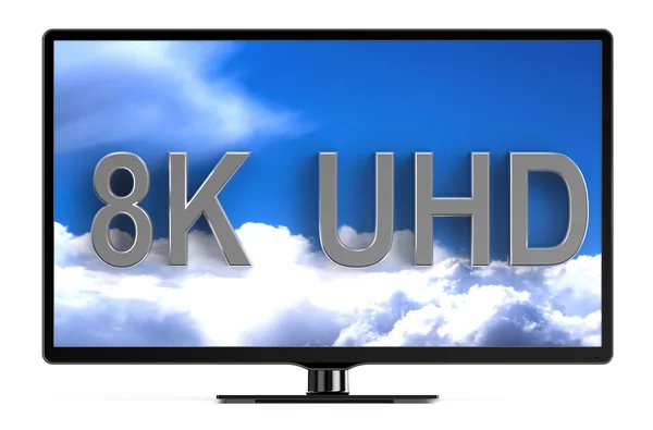 Television set with 8K UHD — Stock Photo, Image