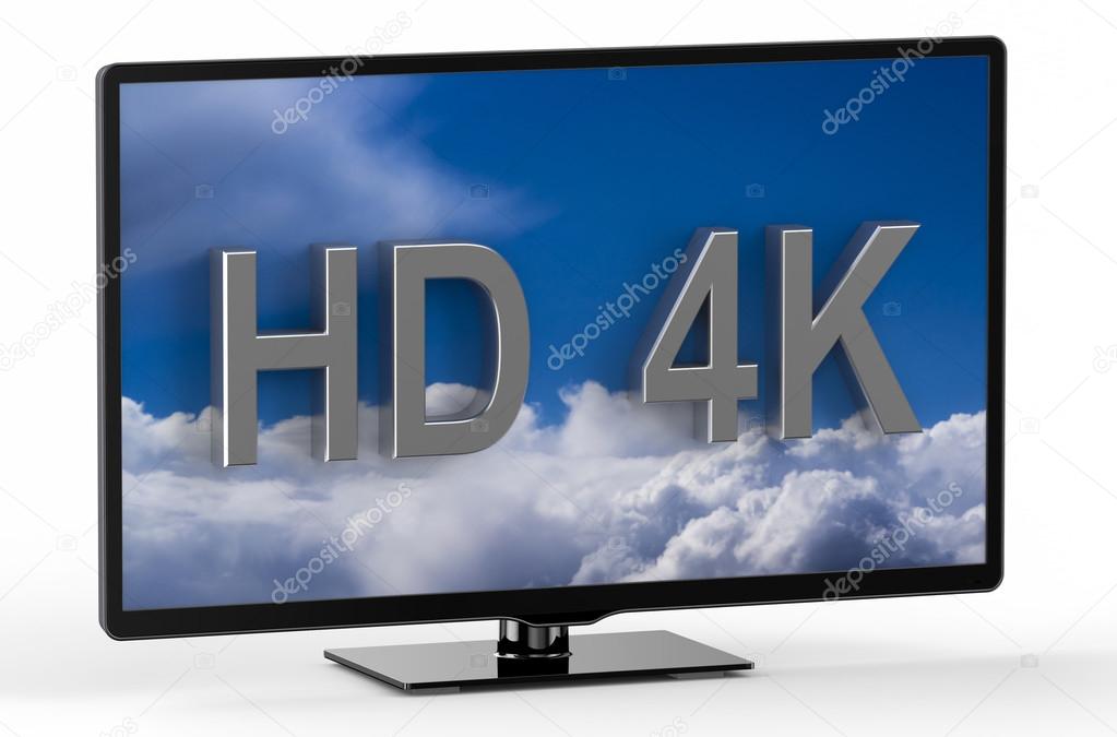 television set with HD 4K 