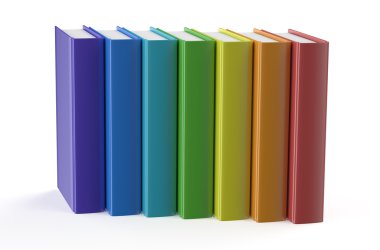çok renkli kitap koleksiyonu 