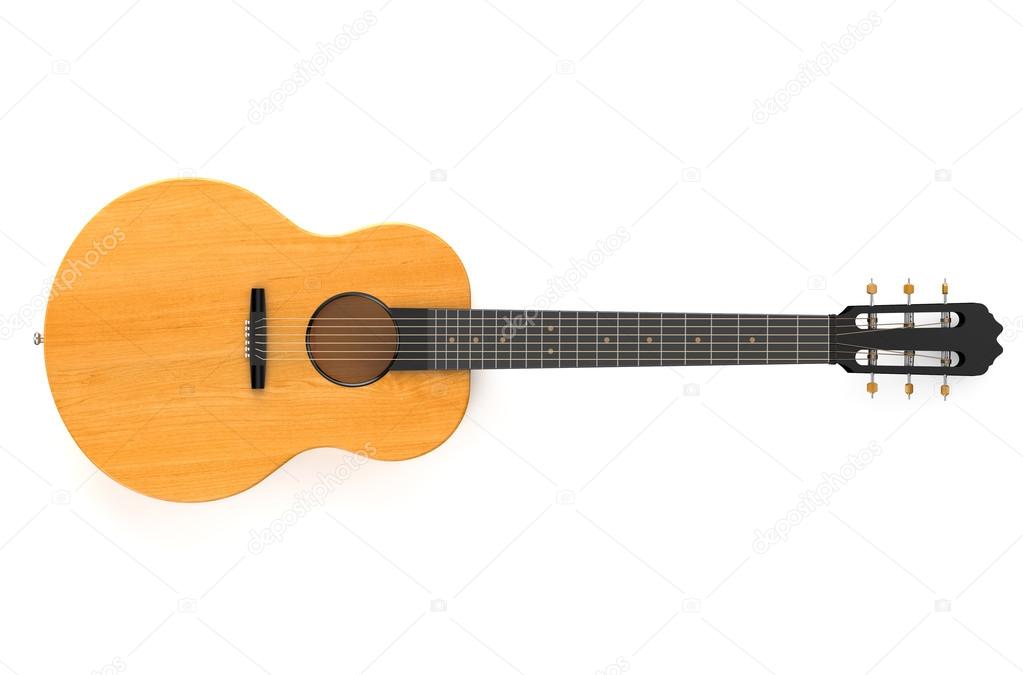 classical wooden guitar