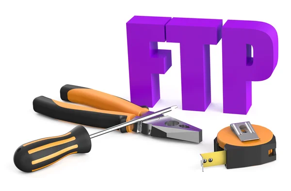 FTP-servicekoncept — Stockfoto