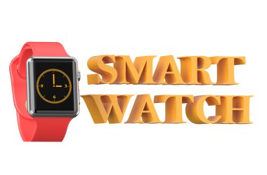 Yeni kırmızı smartwatch
