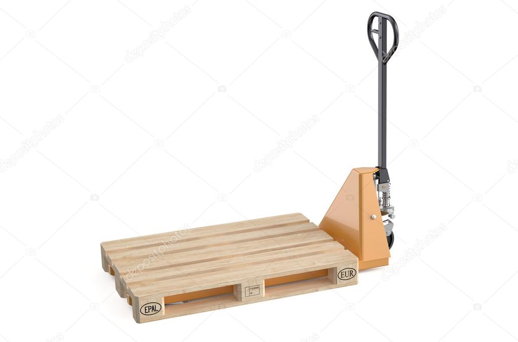 hydraulic hand pallet truck with pallet
