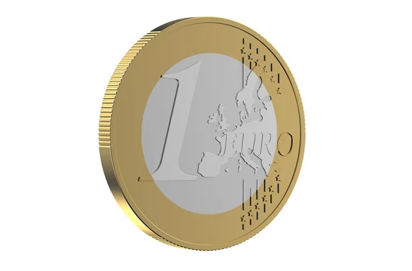 Ein-Euro-Münze — Stockfoto