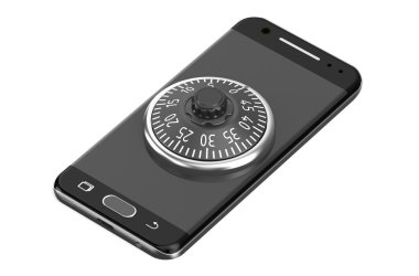 şifreli kilit ile Smartphone