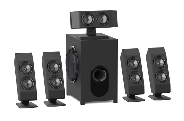 Loudspeakers with subwoofer — Stock Photo, Image